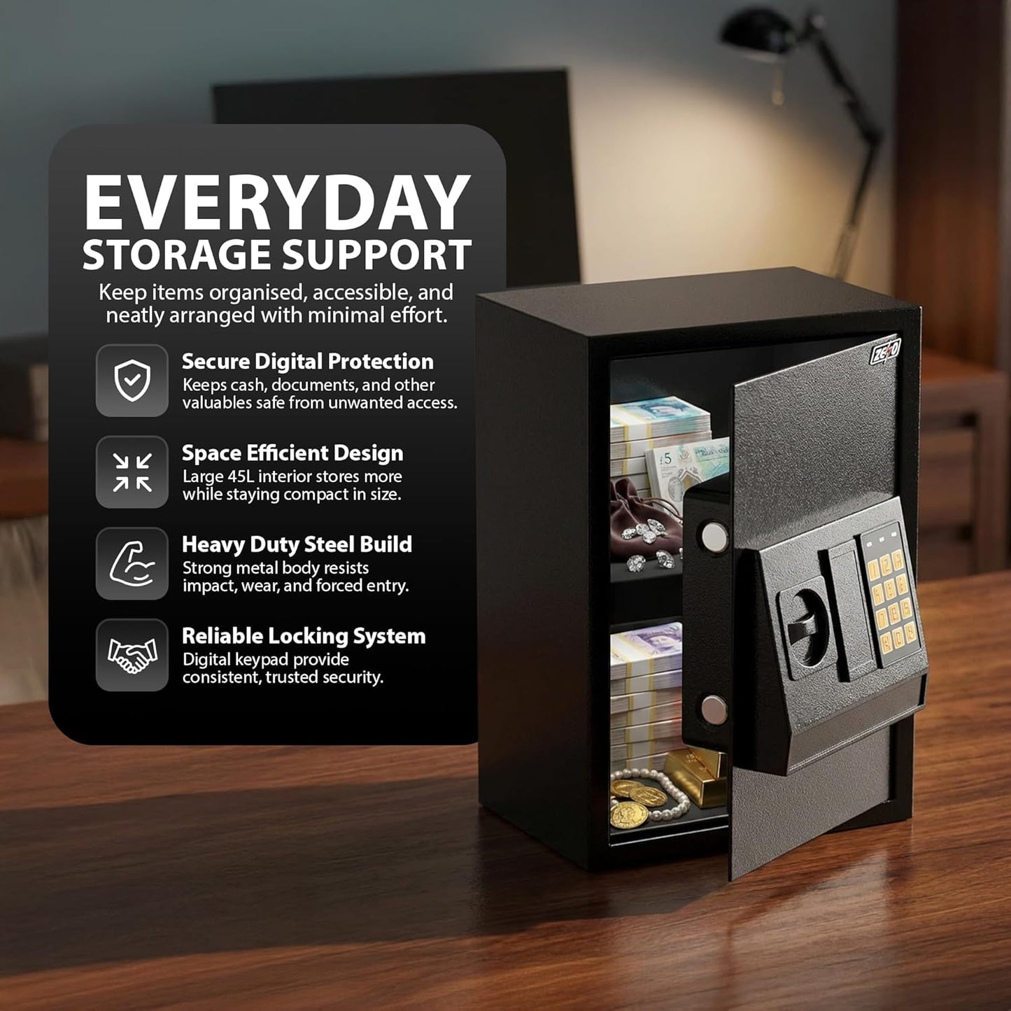 Zeno Large Digital Safe Box