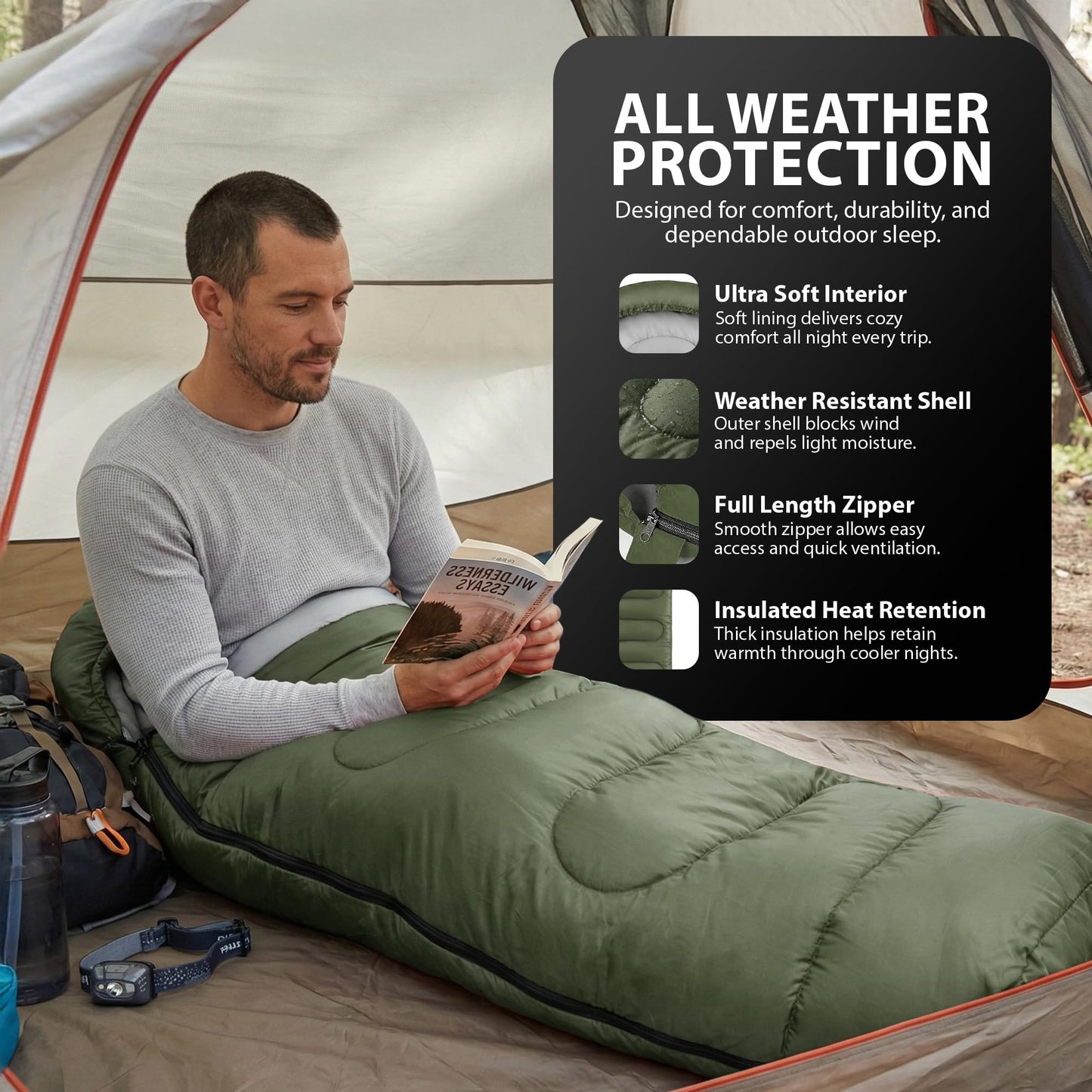 Zeno Green Sleeping Bag