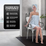 Zeno White Shower Chair