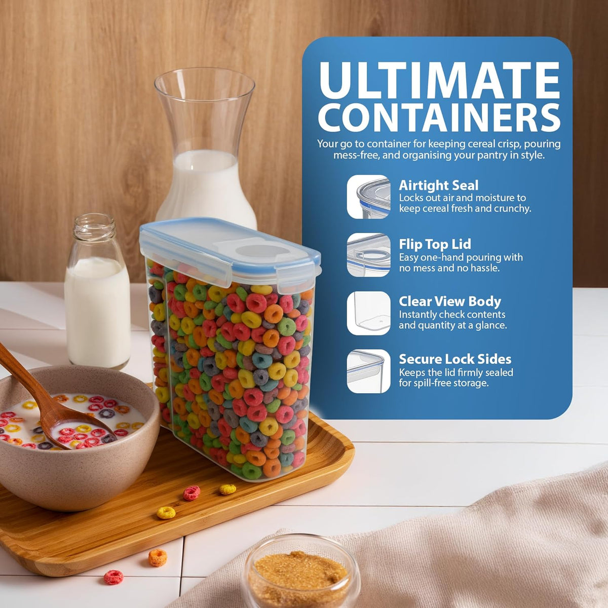 Zeno Cereal Storage Containers