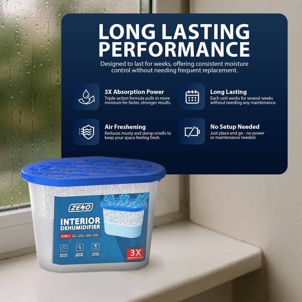 Zeno 120 Pack 500ml Disposable Dehumidifiers