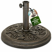 Zeno 9KG Bronze Rose Design Parasol Base