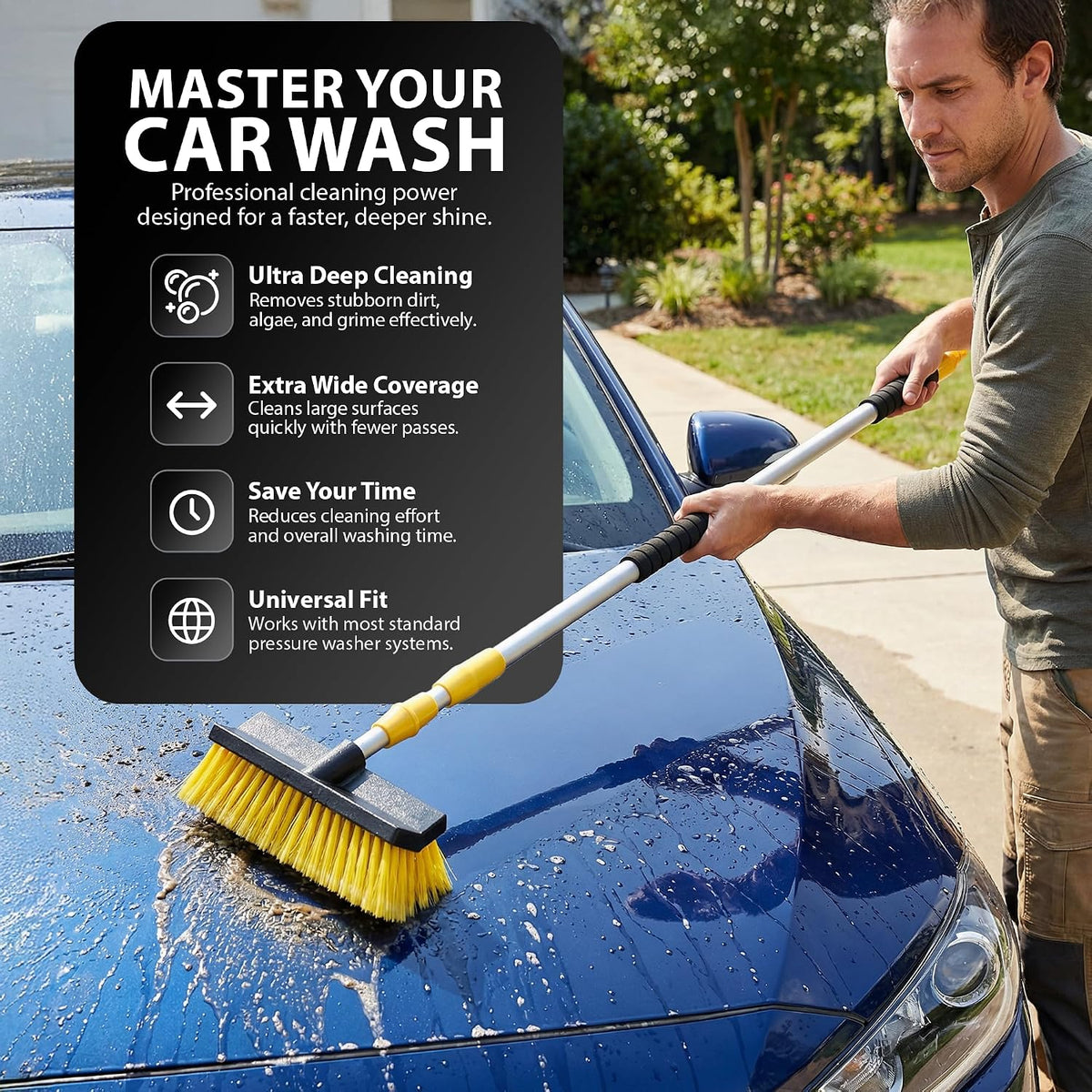 Zeno Telescopic Cleaning Brush