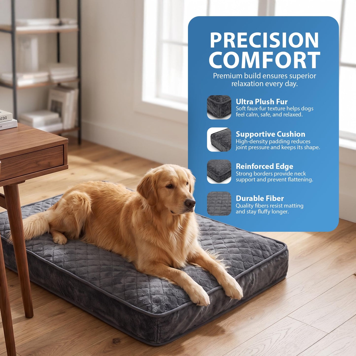 Rex & Roxy 90 x 60cm Dog Bed