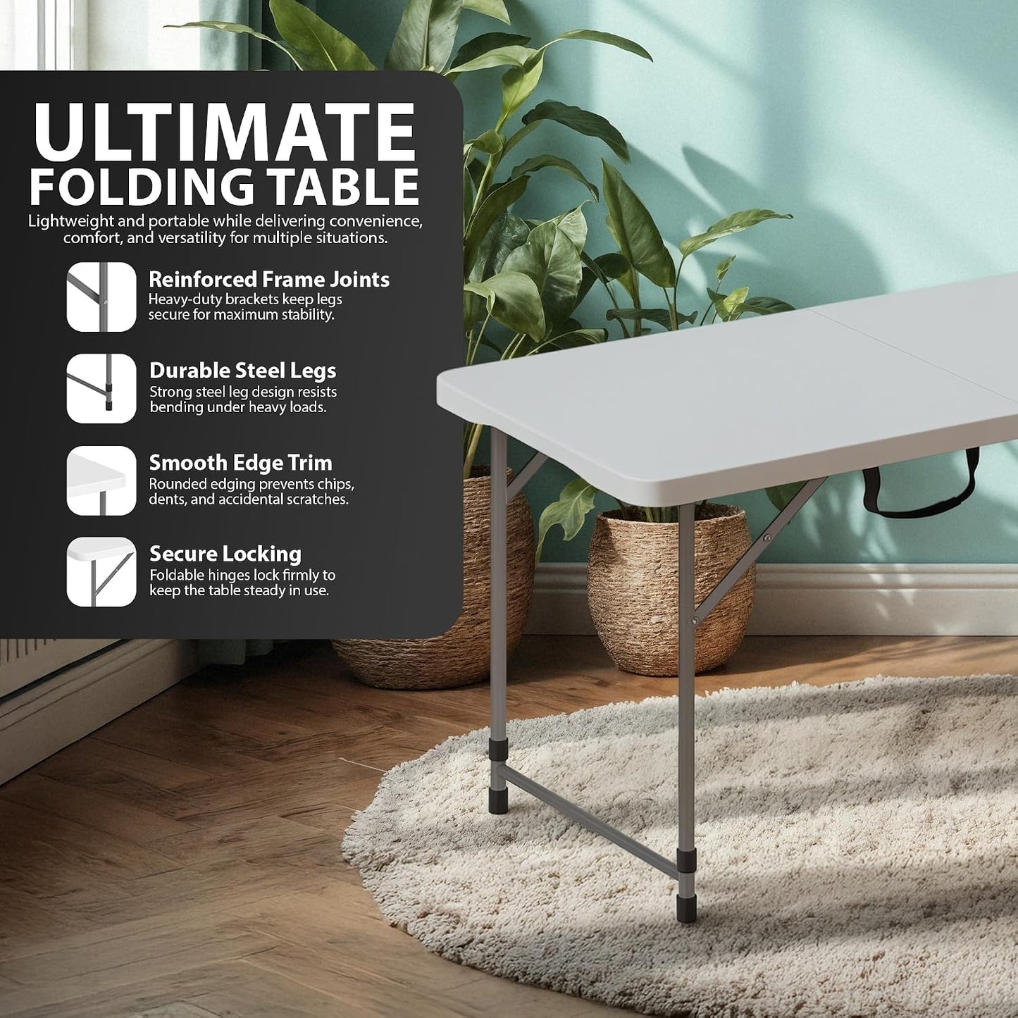 Zeno 4FT Heavy Duty Camping Table