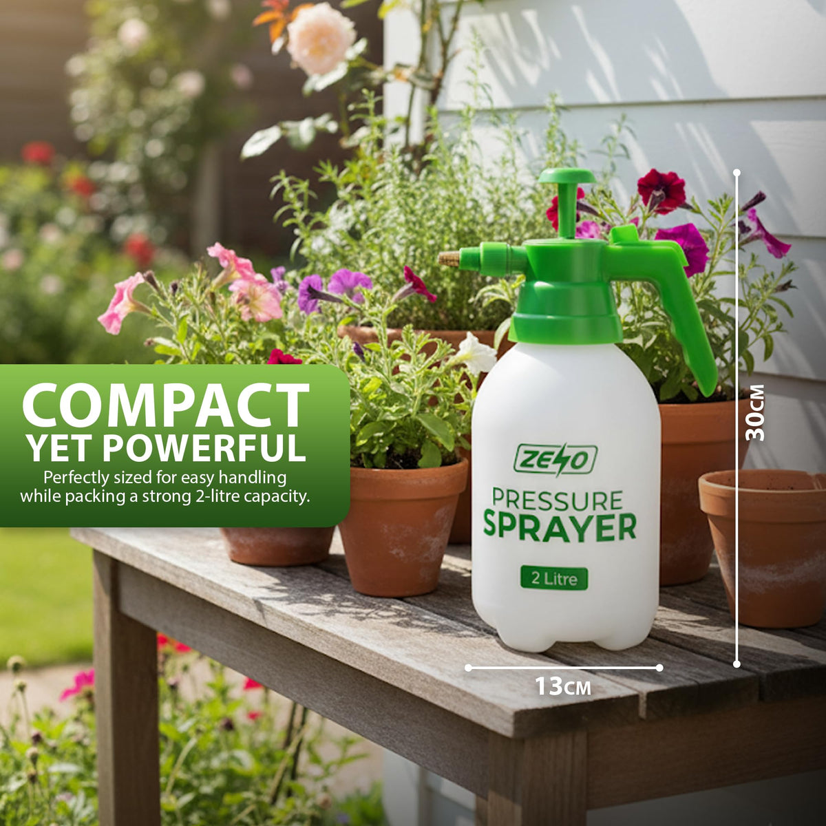 Zeno 2 Litre Garden Pressure Sprayer