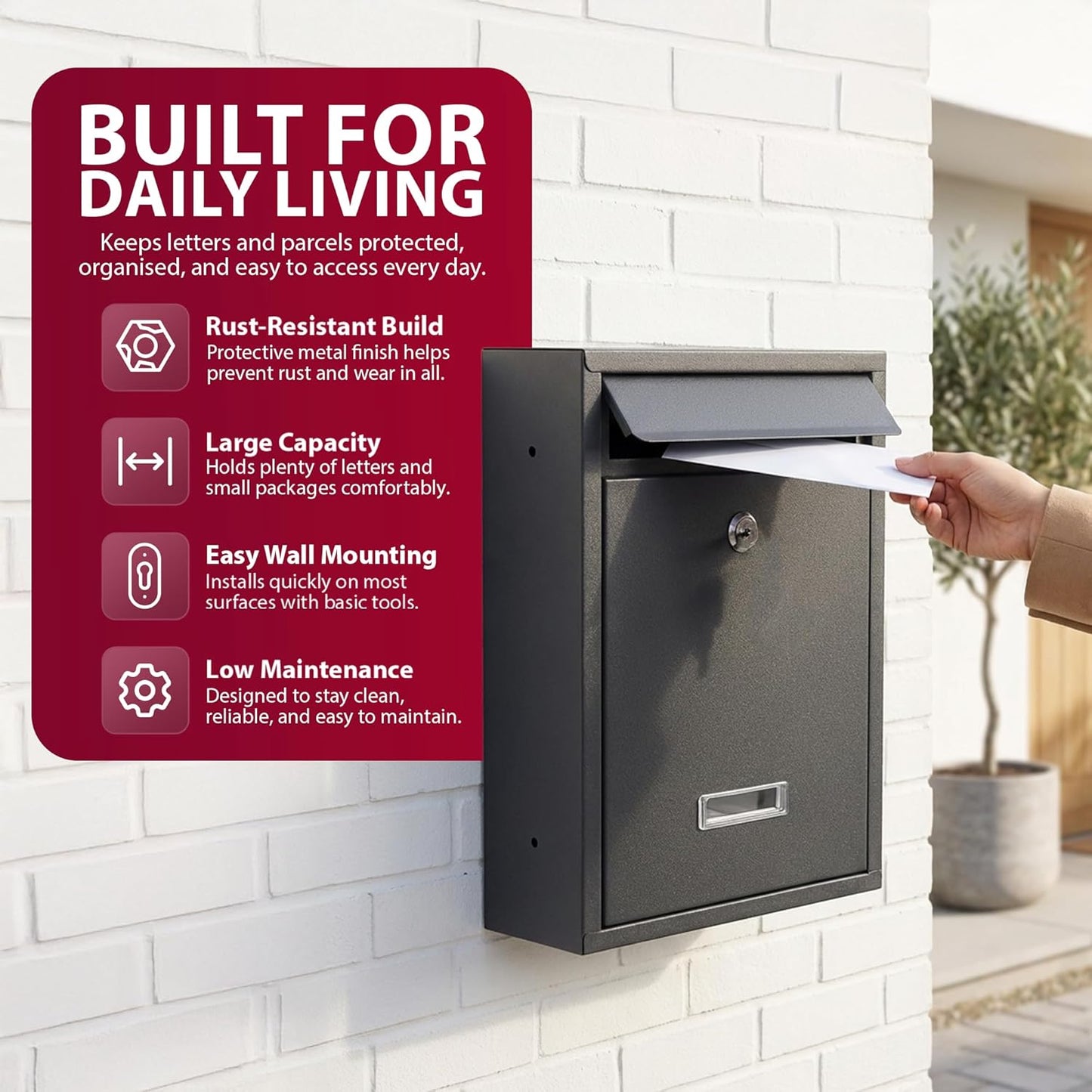 Zeno Square Letter Box