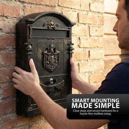 Zeno Bronze Vintage Post Box