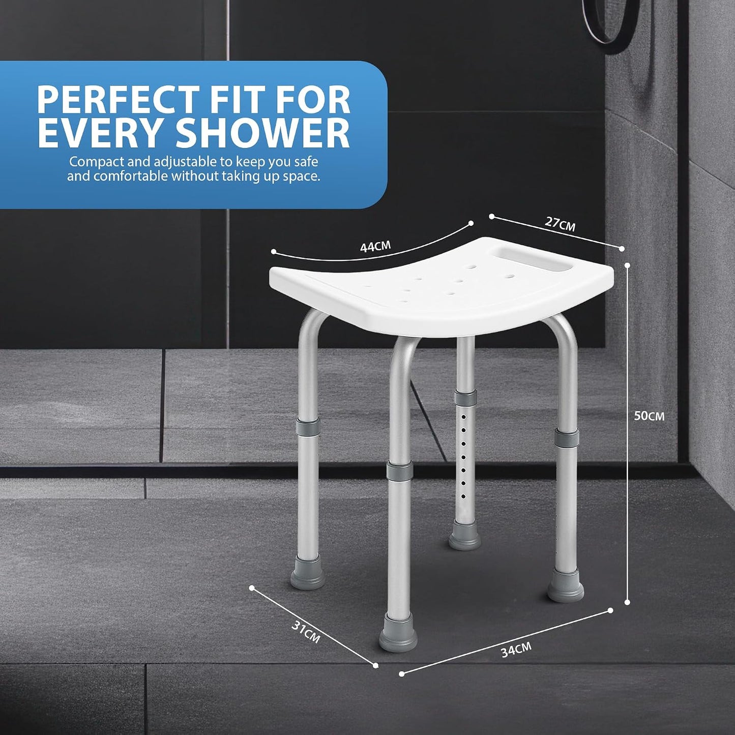 Zeno 50cm Shower Stool