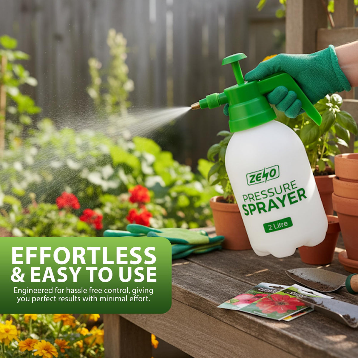 Zeno 2 Litre Garden Pressure Sprayer