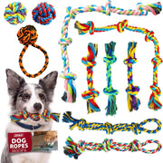 Rex & Roxy 10 Pack Dog Rope Toys