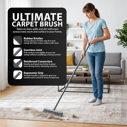 Zeno Rubber Broom Carpet Brush