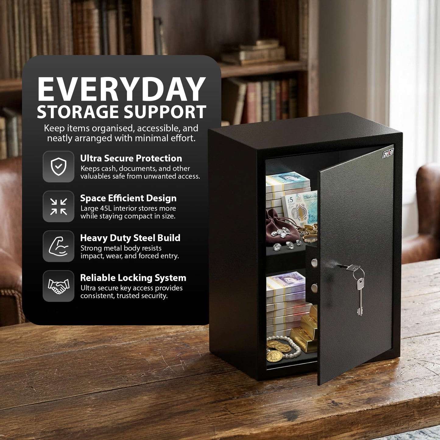 Zeno Large Office Safe Box