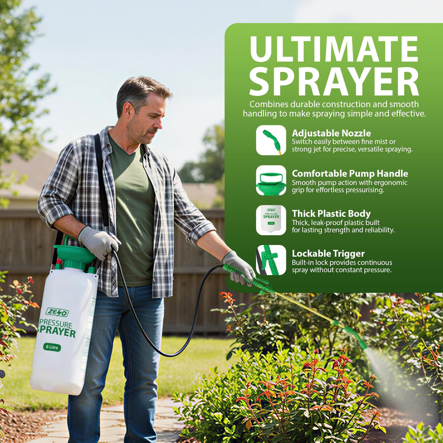 Zeno 8 Litre Garden Pressure Sprayer