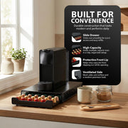 Zeno 60 Coffee Pods Holder & Machine Stand Compatible with Nespresso