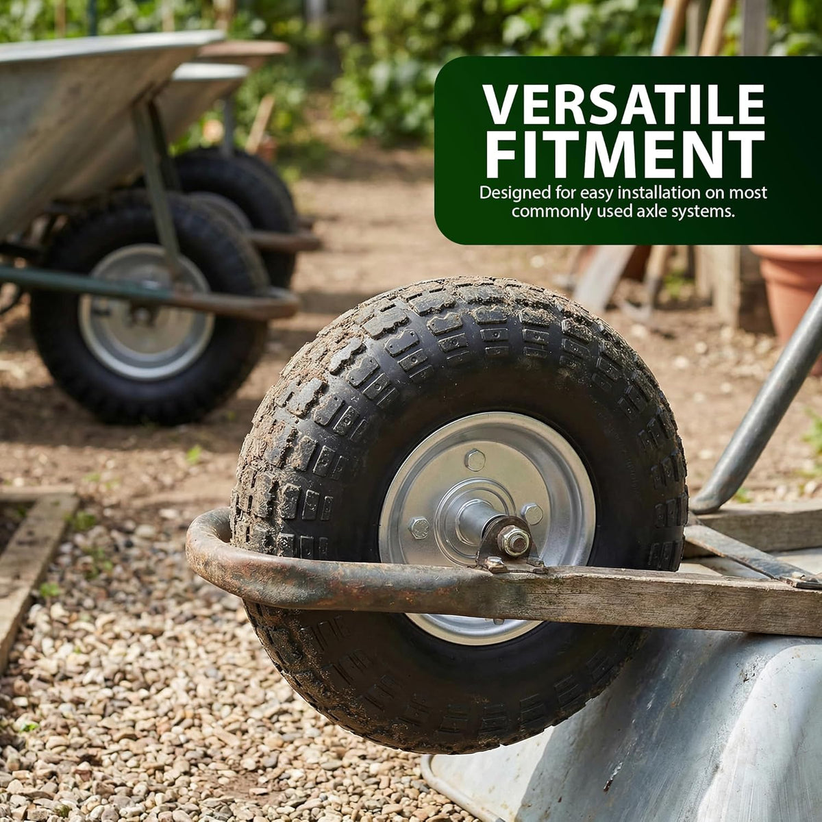 Zeno 4 Pack Wheelbarrow Wheels