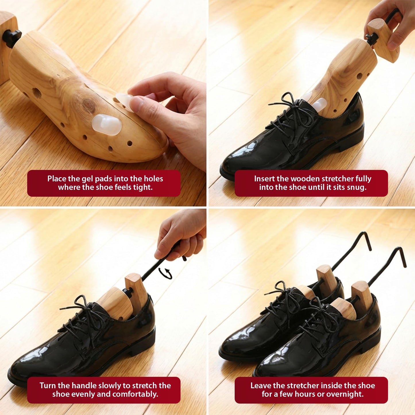 Zeno Wooden Shoe Stretchers for Women