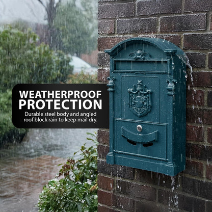 Zeno Blue Vintage Post Box