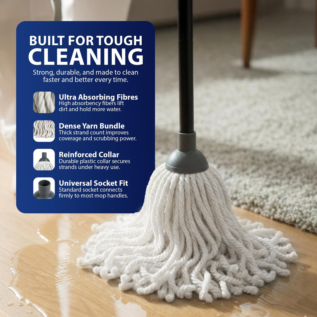 Zeno 2 Pack Mop Head Replacements