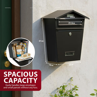 Zeno Black Classic Post Box