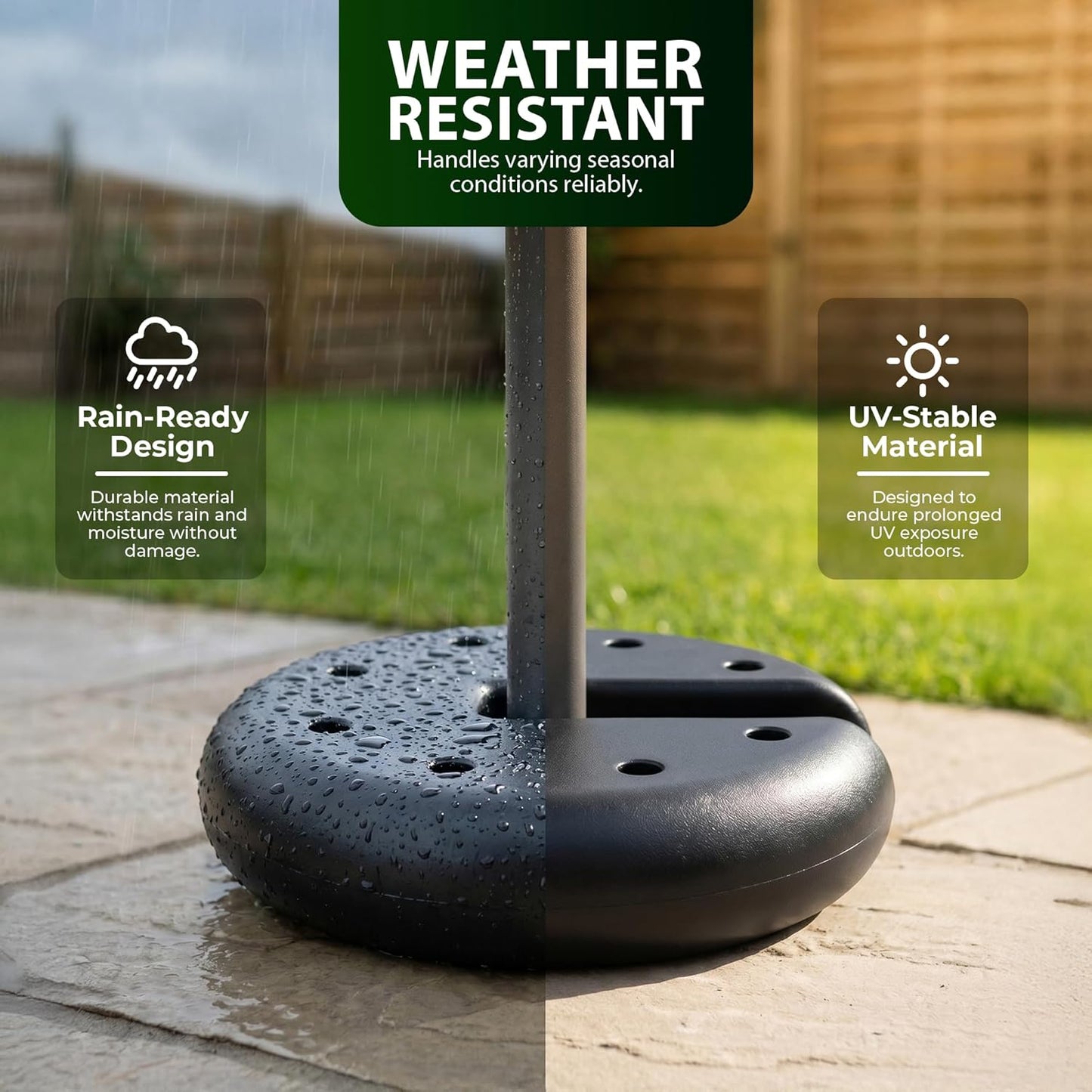 Zeno 4 Pack Black Round Gazebo Weights