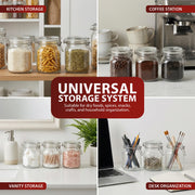 Zeno 6 Pack 1000ml Clip Top Glass Jars