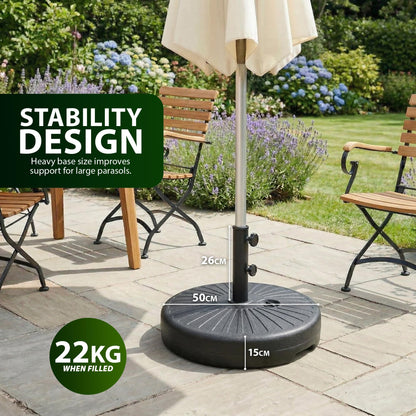 Zeno 22L Sunflower Design Plastic Parasol Base