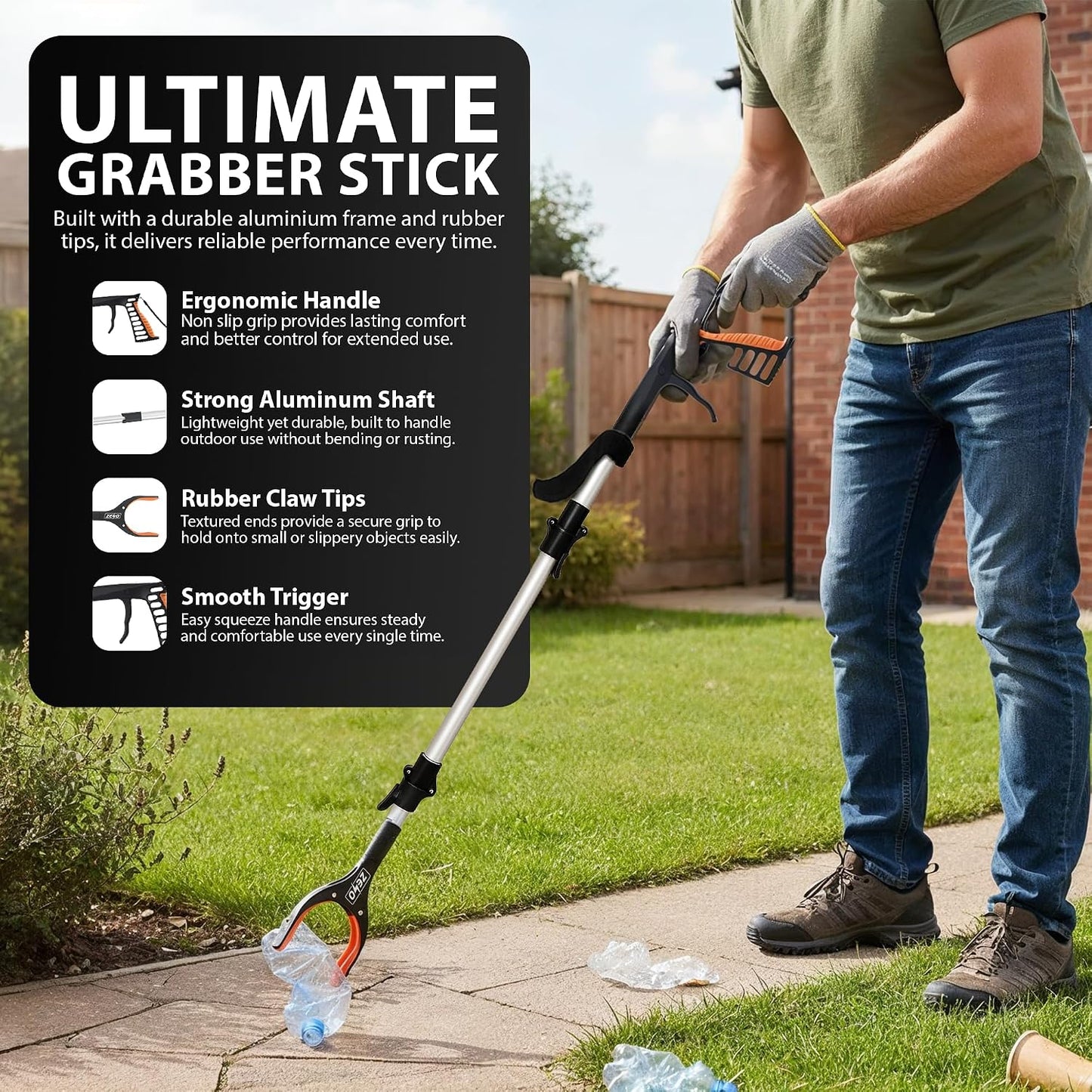 Zeno 3 Section Litter Picker