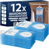 Zeno Pack of 12 Wardrobe Dehumidifier Hanging Bags