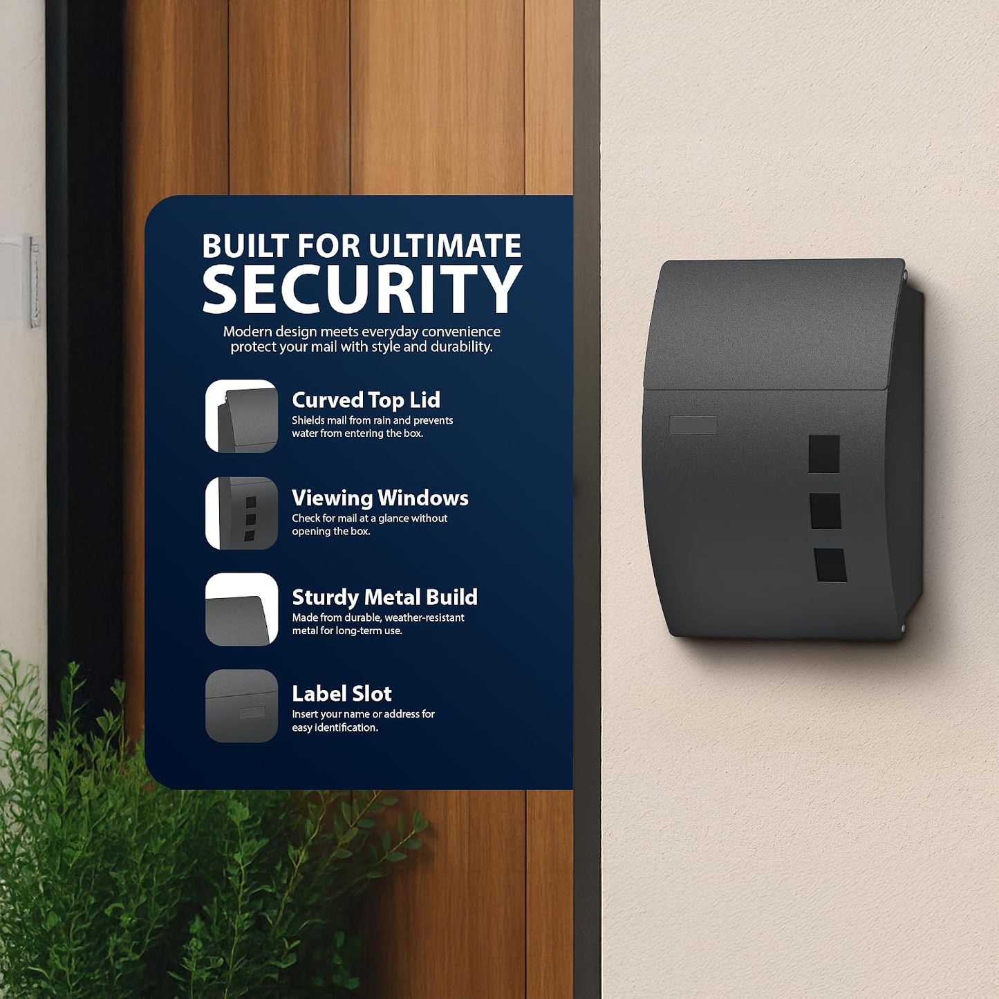 Zeno Letter Box with Viewing Windows