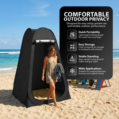 Zeno Black Pop Up Privacy Tent