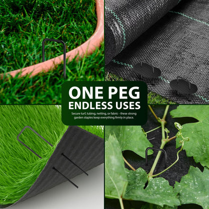 Zeno 200 Pack Black Weed Membrane Pegs