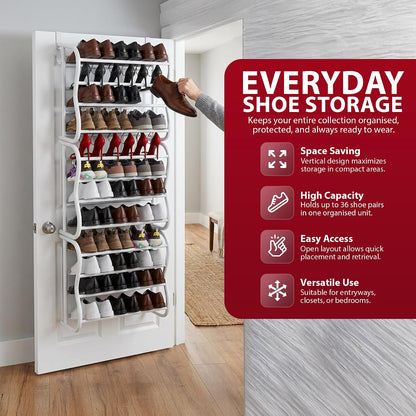 Zeno Over Door Hanging Shoe Storage