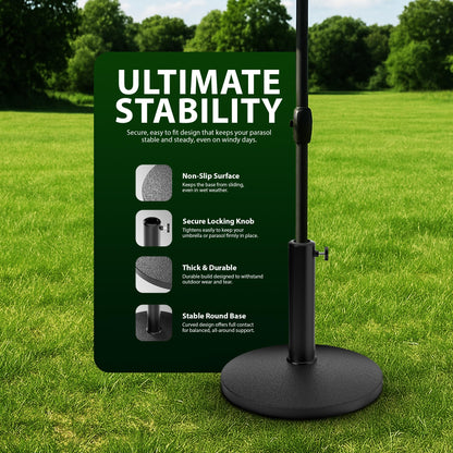 Zeno 10KG Round Parasol Base