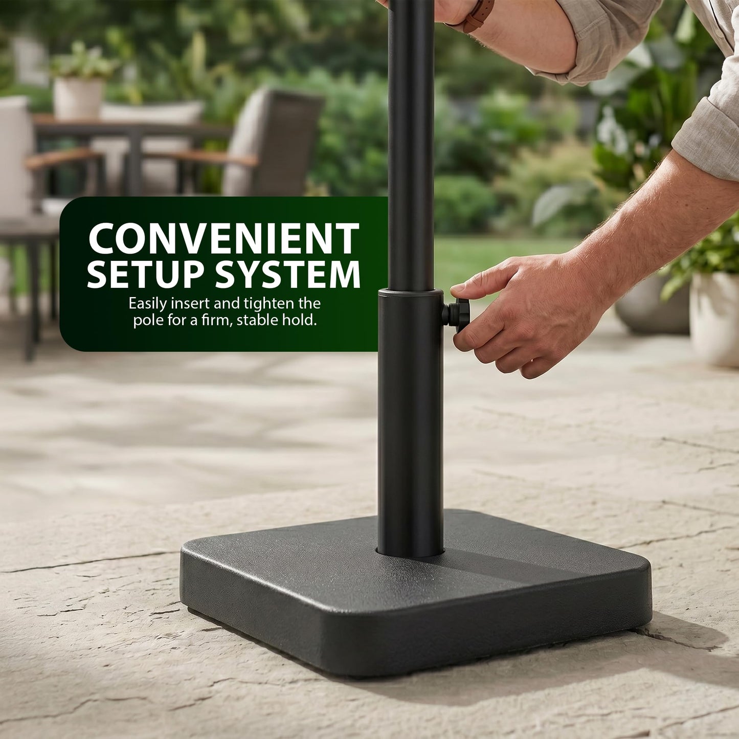 Zeno 12KG Square Parasol Base