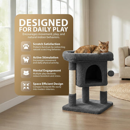 Rex & Roxy 59cm Grey Cat Tree