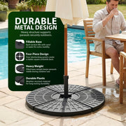 Zeno 4 Piece 60L Fan-Shaped Parasol Base Set