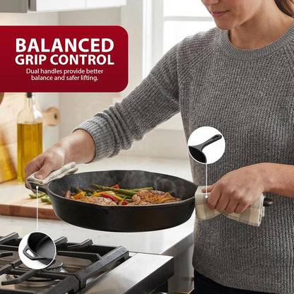 Zeno 27cm Cast Iron Skillet Pan
