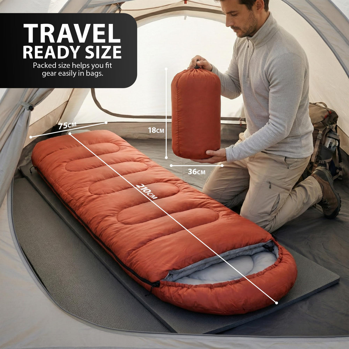 Zeno Red Sleeping Bag