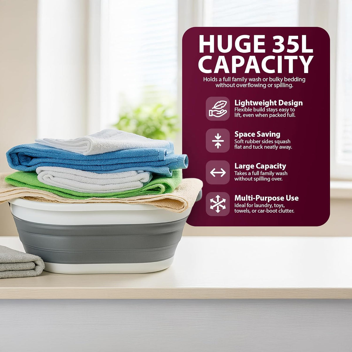 Zeno Collapsible Laundry Basket