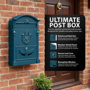 Zeno Blue Vintage Post Box