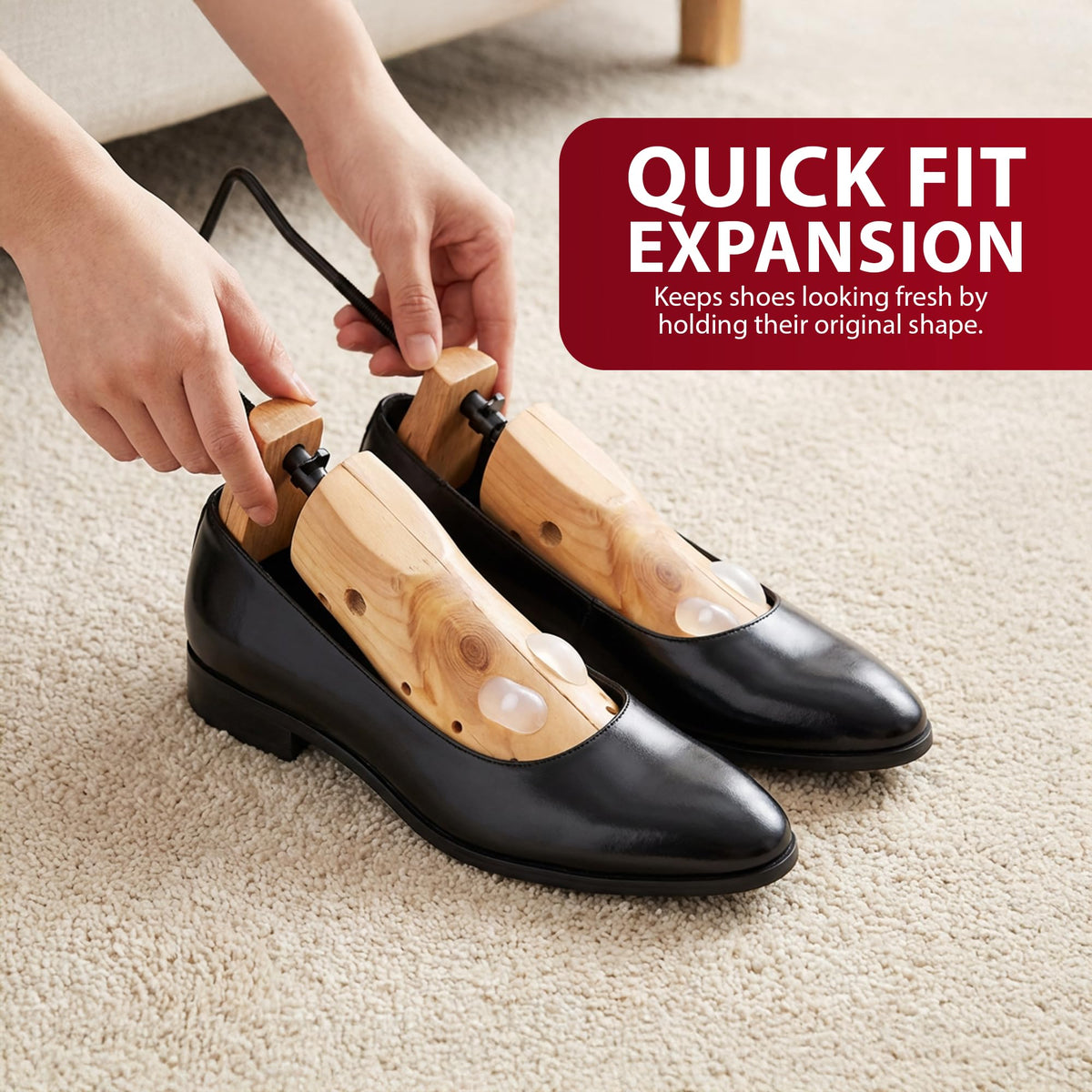 Zeno Wooden Shoe Stretchers for Women