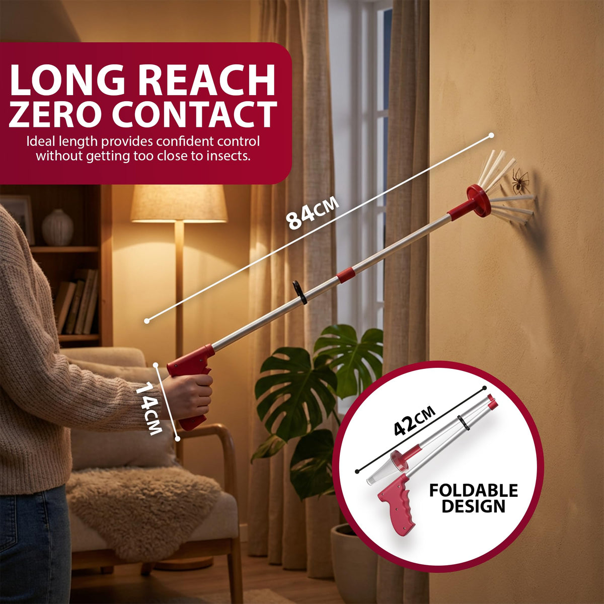 Zeno Dark Pink Spider Catcher