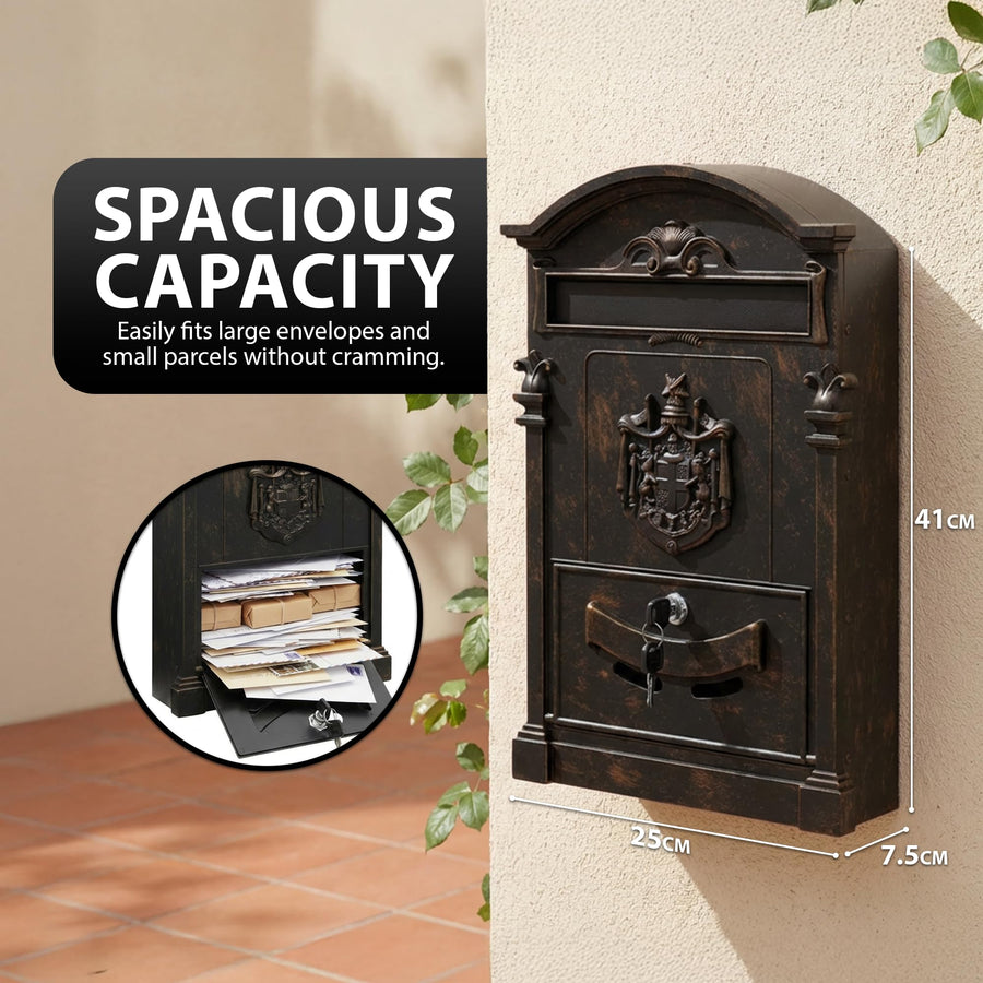 Zeno Bronze Vintage Post Box
