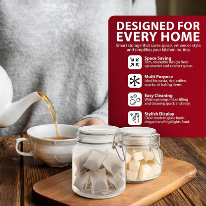 Zeno Set of 5 Glass Food Jars