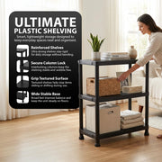 Zeno Plastic 3 Tier Shelving Unit