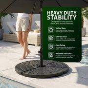 Zeno 4 Piece 60L Fan-Shaped Parasol Base Set