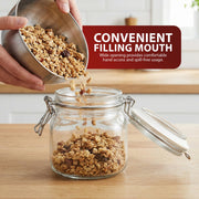 Zeno 6 Pack 750ml Clip Top Glass Jars