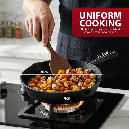 Zeno 20cm Cast Iron Skillet Pan