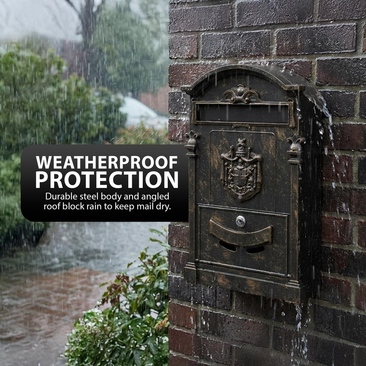Zeno Bronze Vintage Post Box